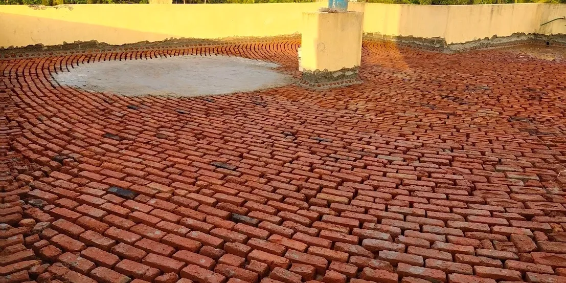 Brick bat coba finish detail