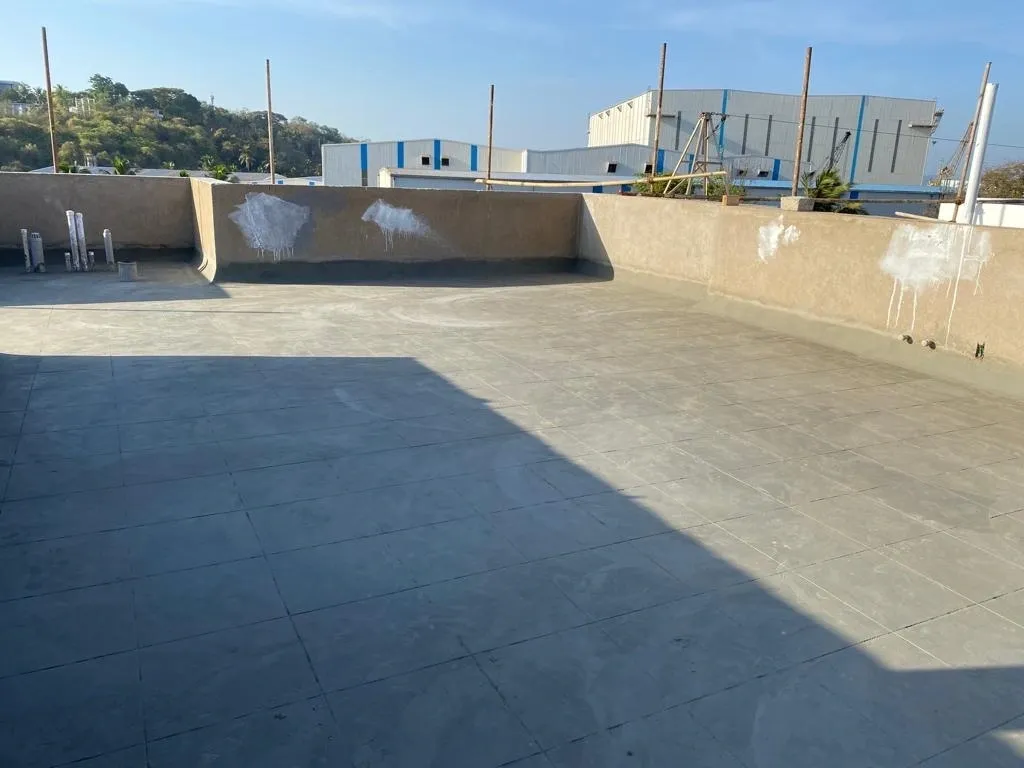 Chemical coating close detail