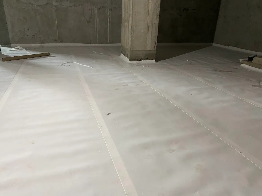 HDPE membrane installation