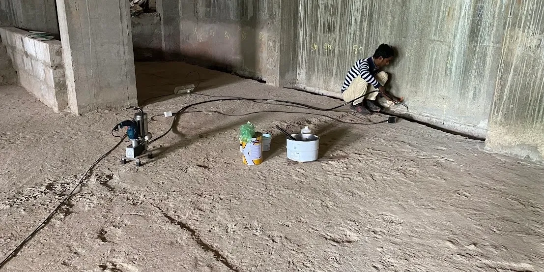 Open roof surface work